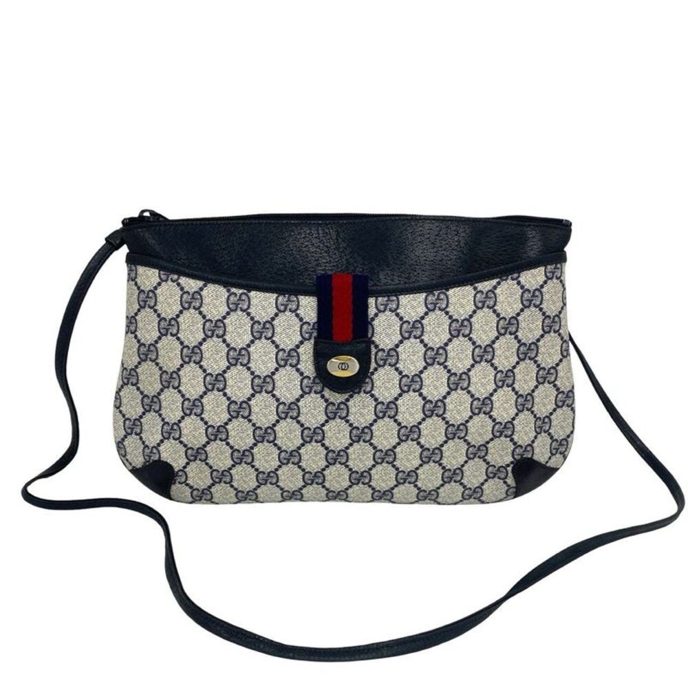 Gucci GG Supreme Leather Shoulder Bag
